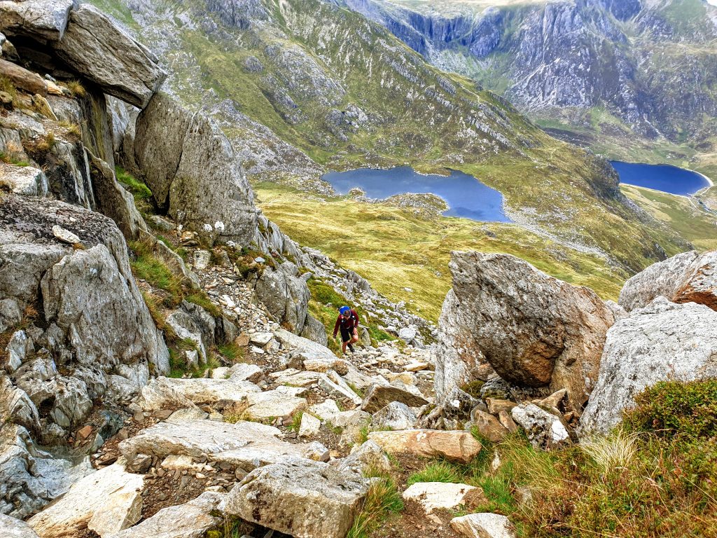 Tryfan's West Gully ascent